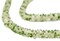 The Bead Chest African Disk Recycled Glass Beads - Full Strand of Eco-Friendly Ghanaian Rondelle Beads (Forest Green Mist)